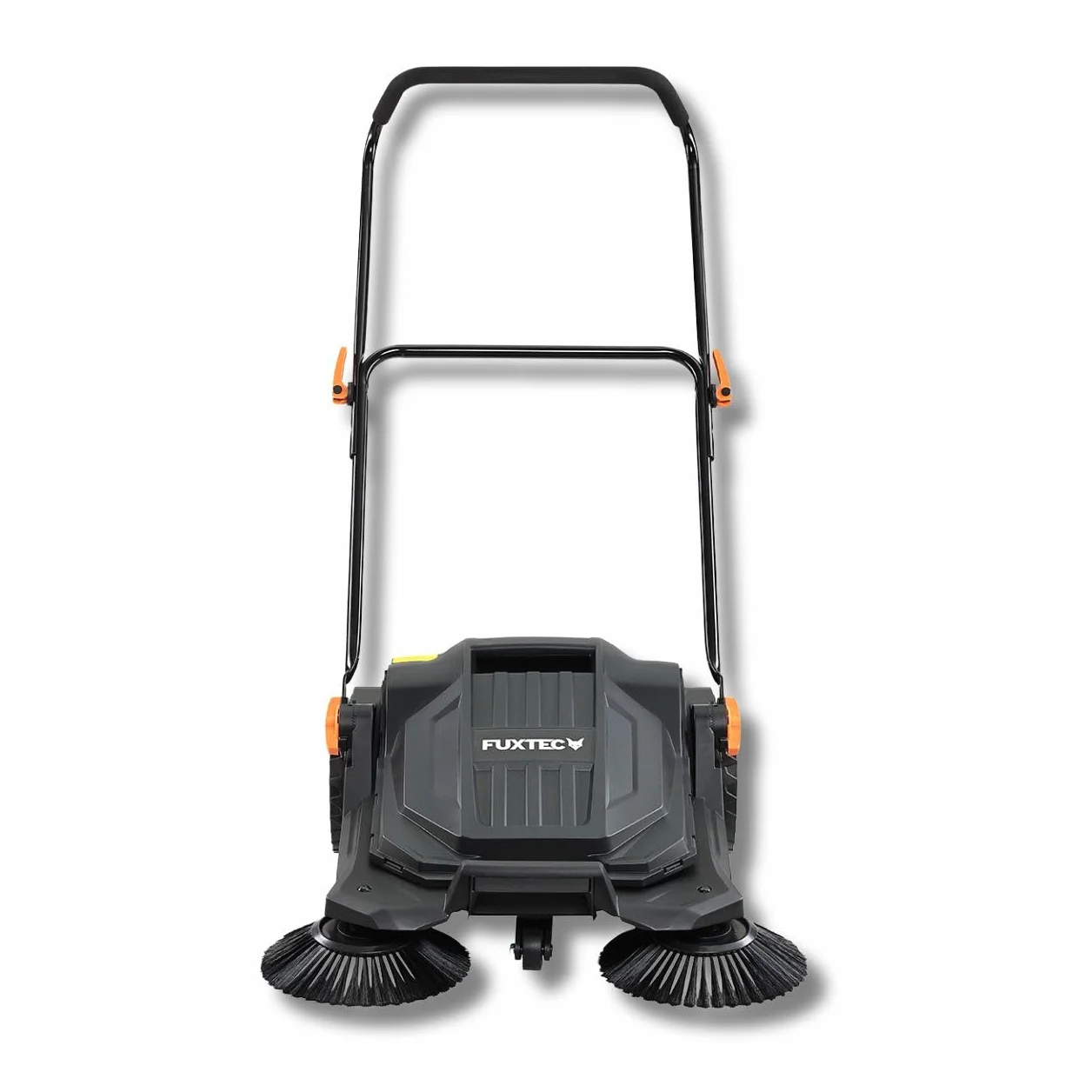 FUXTEC Spazzatrice manuale potente FX-HK65 – ideale per aree esterne medio-grandi, larghezza di lavoro 650 mm, contenitore da 20 L, copertura fino a 2000 m², design ergonomico