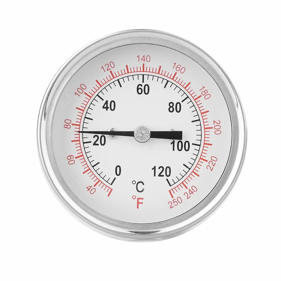 120 termometro bimetallico industriale ad alta temperatura termometro forno griglia barbecue quadrante analogico doppia scala