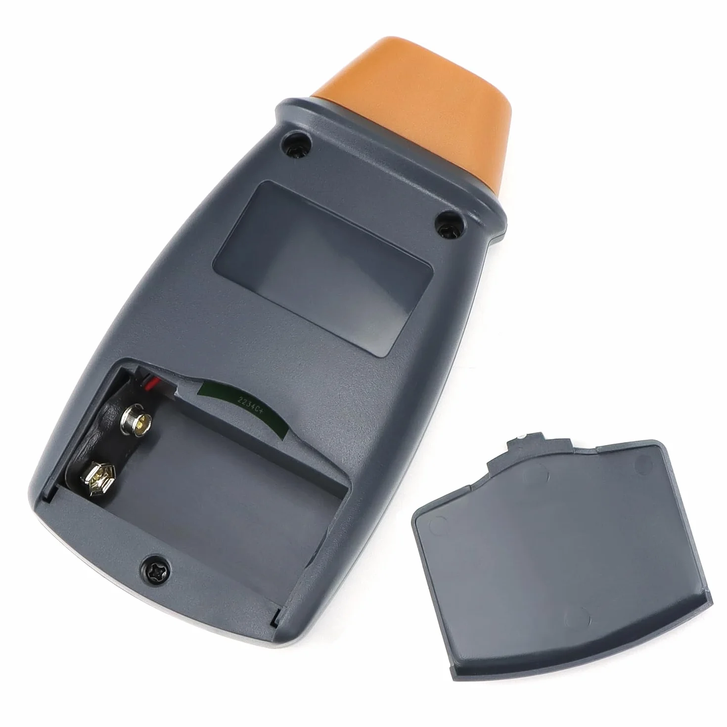 QWORK® Tachimetro digitale, contagiri laser fotografico senza contatto, ampio display LCD, batterie non incluse