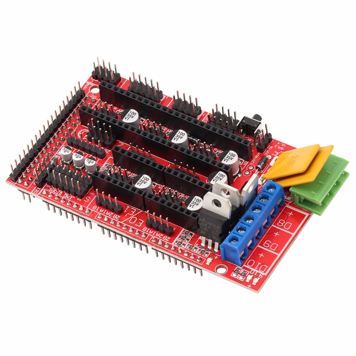 Controllore della stampante 3D RAMPE 1.4 Mega Shield per Arduino Reprap Prusa Mendel (2 pezzi)