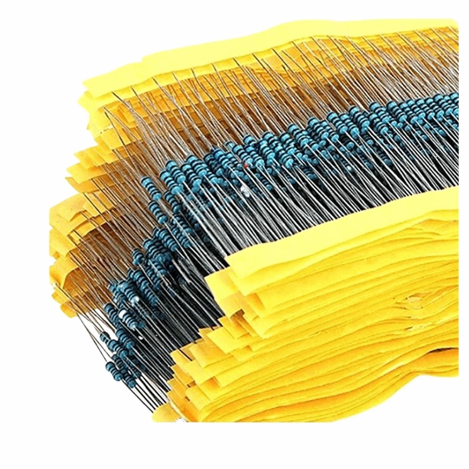 Kit Assortito di resistori a Film Metallico da 3120 Pezzi 156 Valore 1/4 Watt, Confezione di Campioni di resistori 1% 1 ohm-10M Ohm Set di componenti elettronici Fai-da-Te