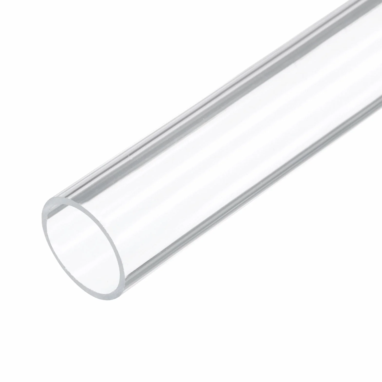 Tubo Rigido in Plastica Trasparente da 6" 26mm x 30mm(1" x 1 3/16") Tubo in Acrilico Tondo in Policarbonato, [Per Idraulica, Acquari, Fai da Te]