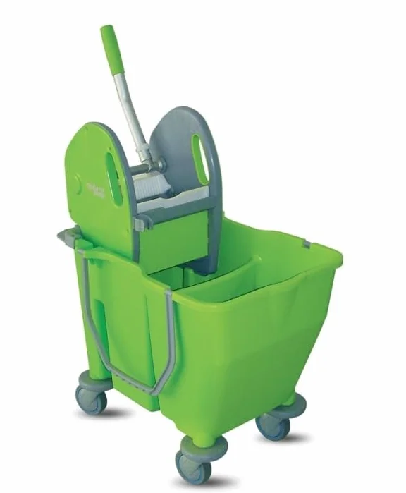 CARRELLO DOPPIAVASCA 2X15LT + VALVOLA COLORE BLU DIM.485X425X540H