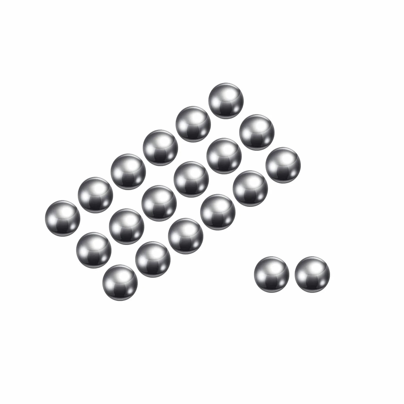 Precisione Sfere 0.5mm 304 Acciaio Inossidabile per Cuscinetti, Solido 500pz