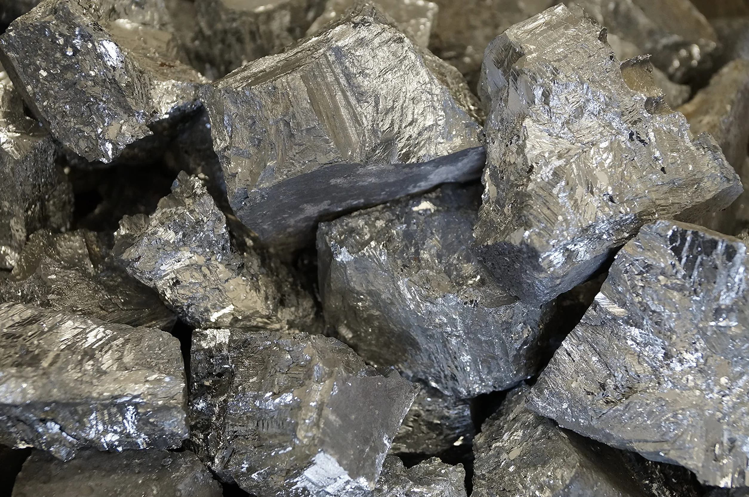Antimon puro, in frammenti almeno 99,65% puro, Sb 1 kg, 500 g, 100 g (500 g)