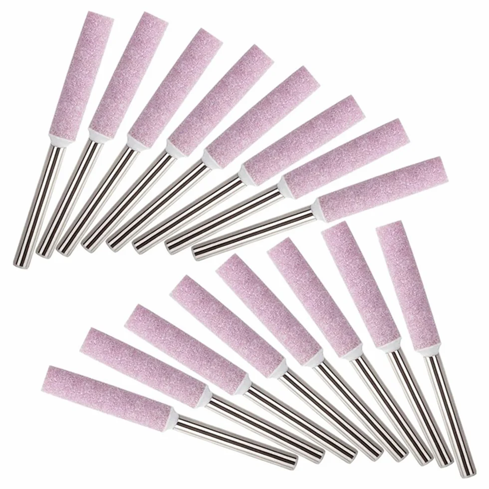 Confezione da 24 pietre affilatrici per motosega, lucidatura e affilatura per motosega, 3 x 4,8 mm