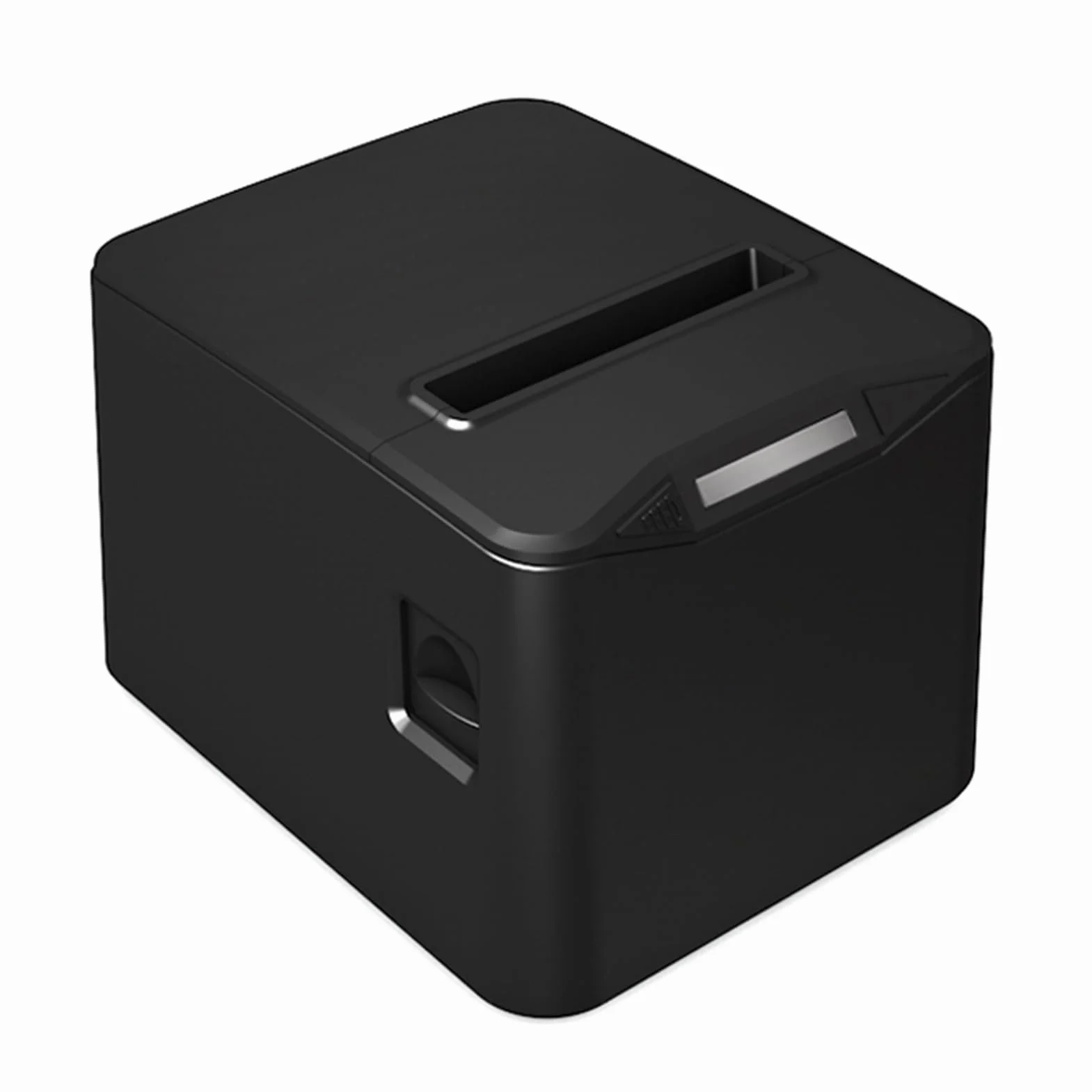 VINGVO Stampante termica per ricevute da 80 mm, USB + LAN ad alta velocità, con taglierina automatica, grande scomparto carta, compatibile ESC/POS, per ristorazione, vendita al dettaglio, supermercato