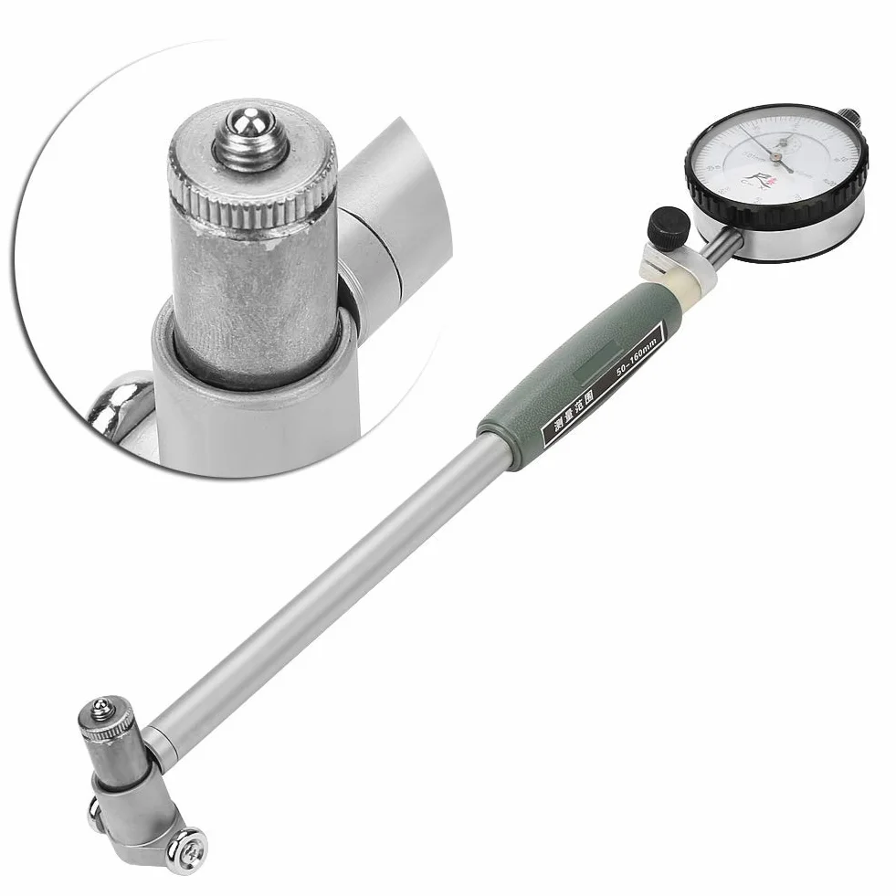Alesatori, Diametro 50-160MM Indicatore del Diametro del Calibro indicatore del Diametro misuratore Kit del Cilindro del Motore di misurazione per l'impostazione dei diametri del Foro