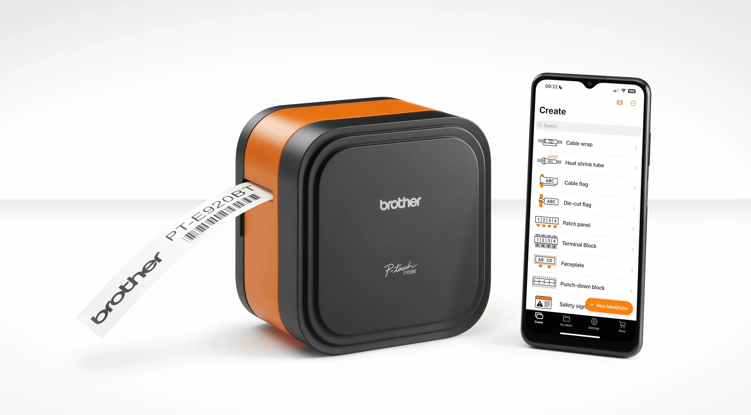 Brother PT-E920BT - Etichettatrice P-Touch Cube Pro con Bluetooth