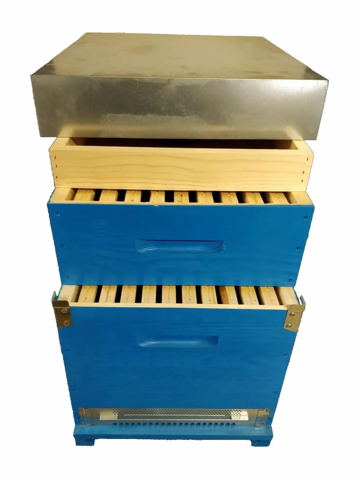 Arnia Completa per Api - Arnia cubo (Box) 10 favi Completa di melario e telaini - Apicoltura - Arnia per Api