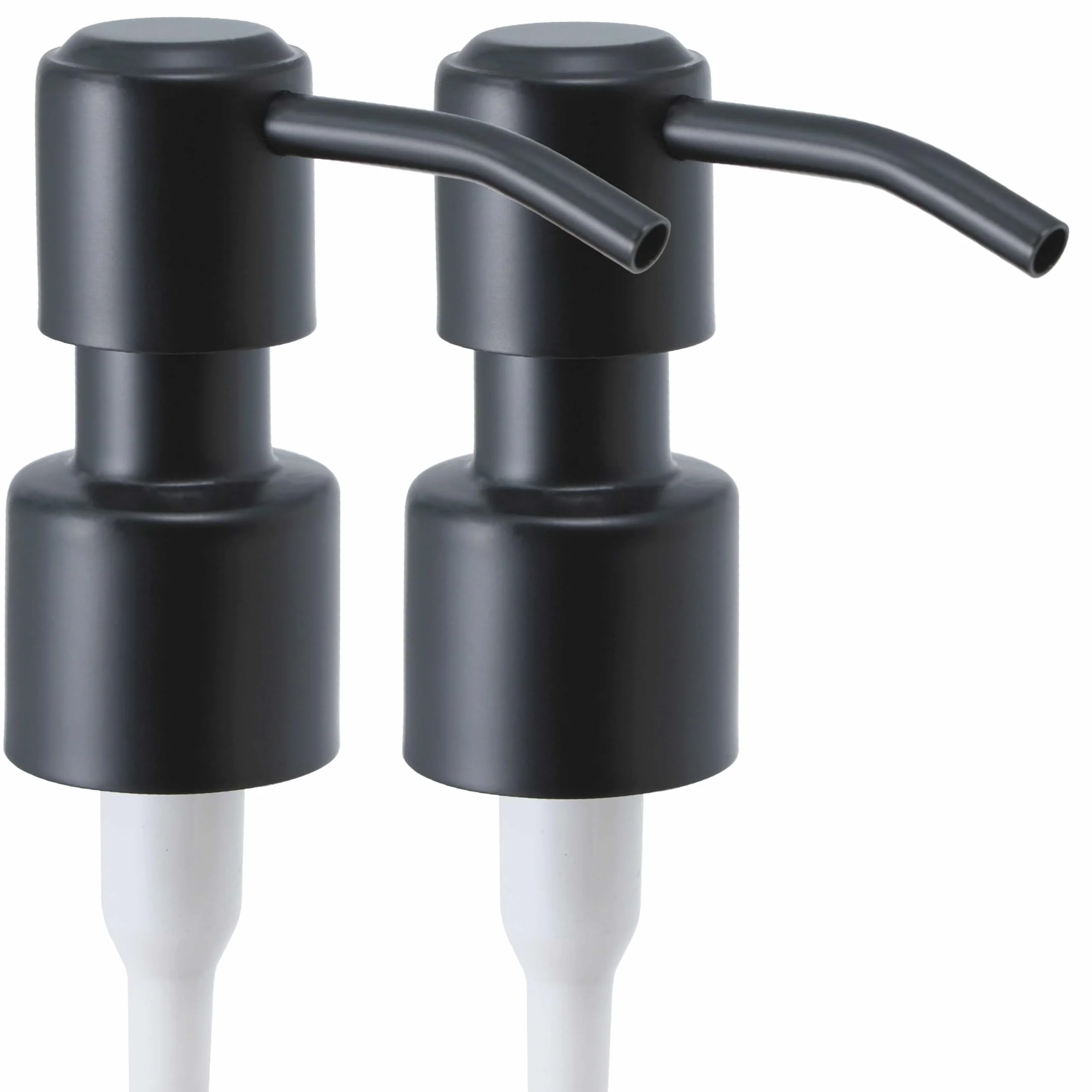 ALTGLAS 2 Pezzi di Pompa in Acciaio Inox per Dosatore Liquido con Filettatura 22-24 mm Ricambio (Nero)