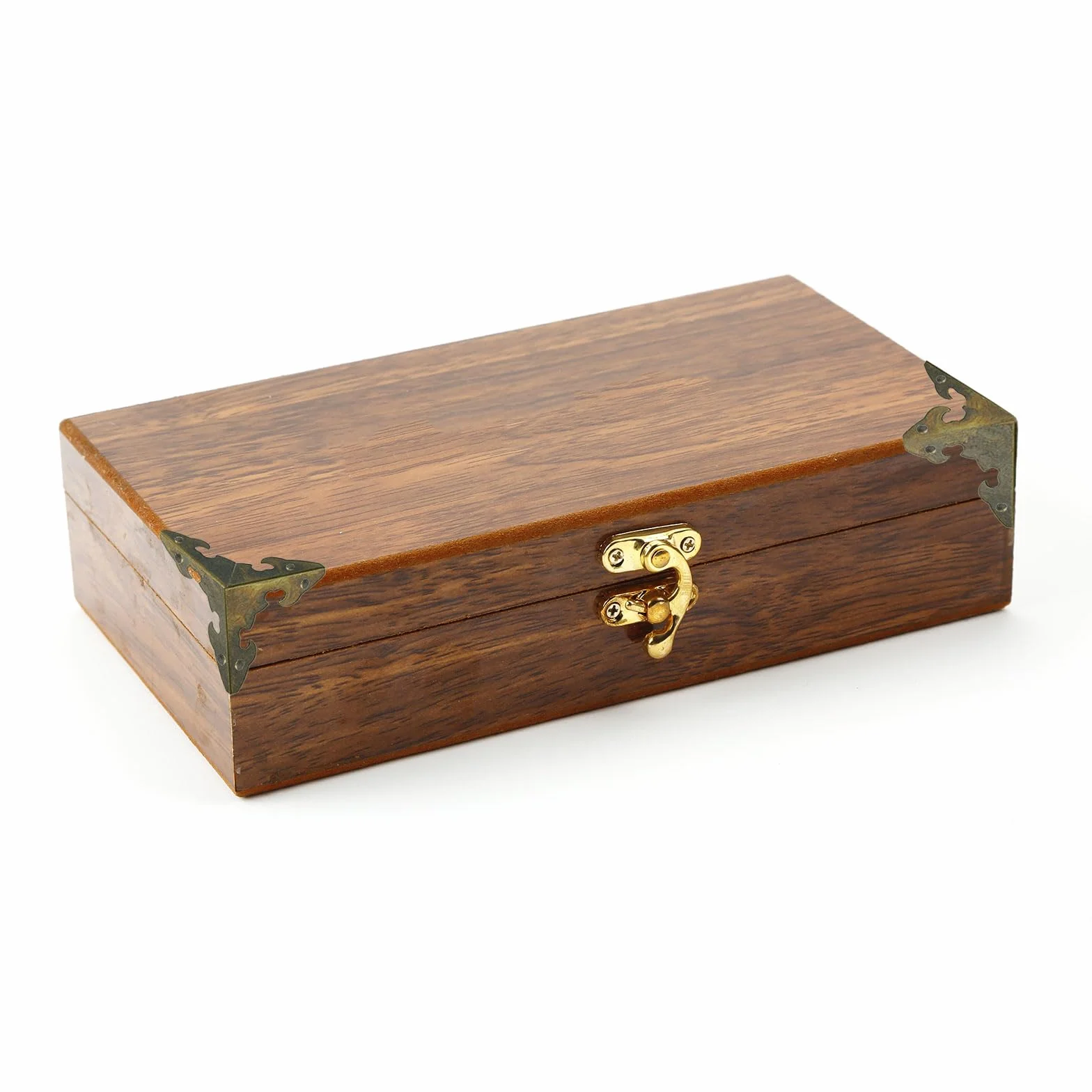 QUARKZMAN 20 Pz Copertura Angolare Decorativa per Scatole, 30mm Protezione Angolare in Metallo, Proteggi Angoli Mobili con Viti, Bronzo