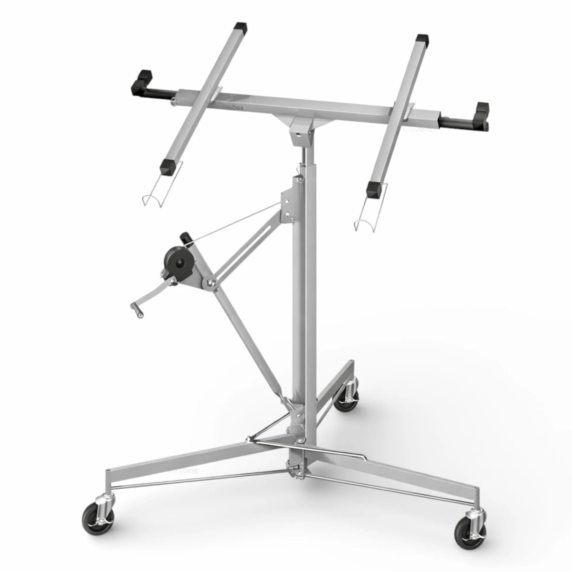 ALZA LASTRE SOLLEVATORE PANNELLI CARTONGESSO SUPPORTO REGOLABILE 68KG 3,5 M RICHIUDIBILE CON RUOTE BLOCCABILI ACCIAIO