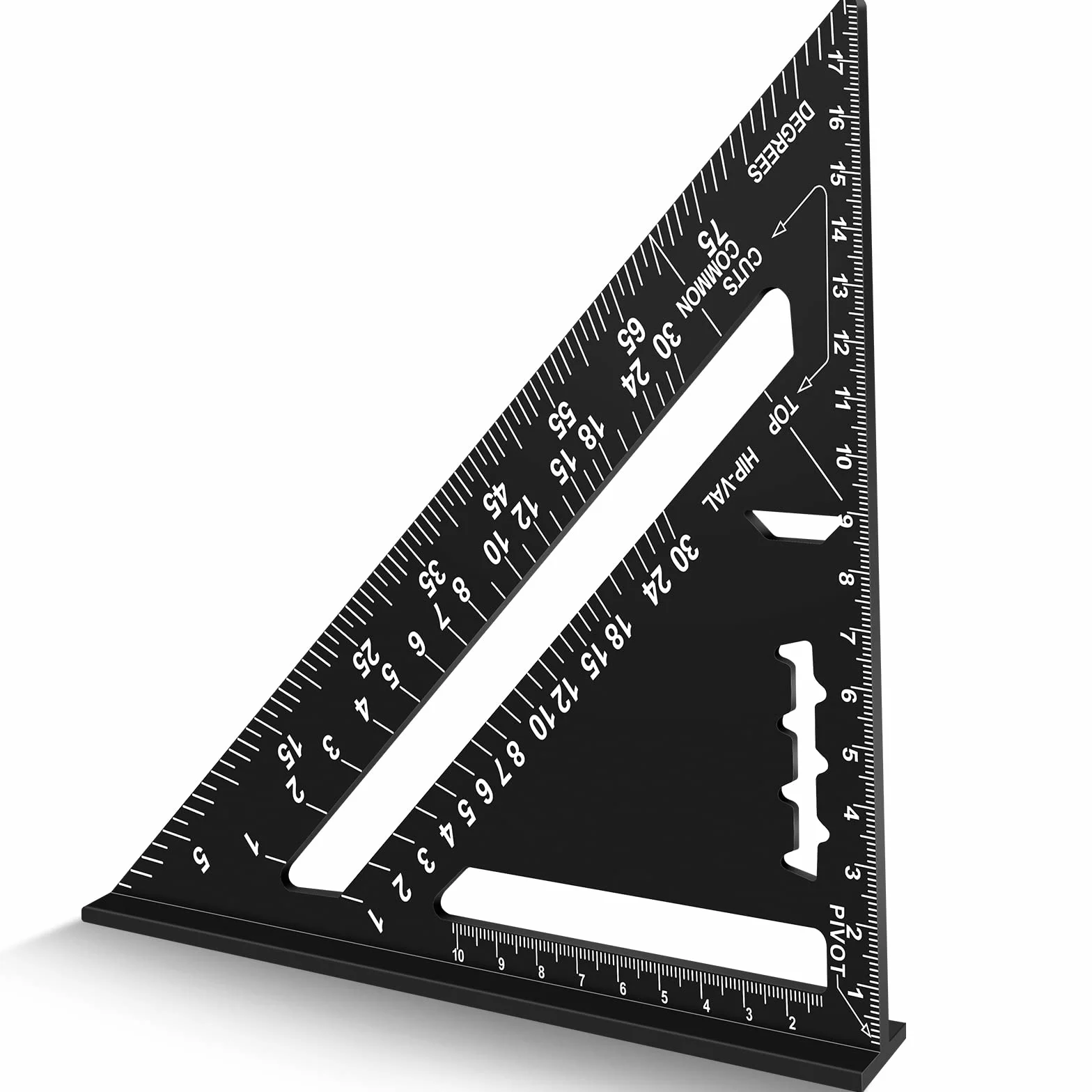 Squadra da falegname in alluminio righello triangolare metrico professionale per tracciatura