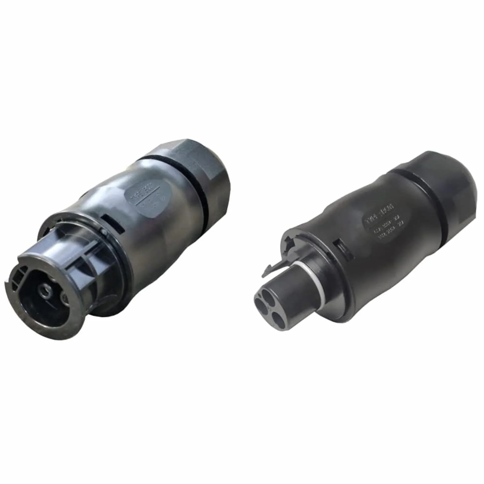 Presa CA IP68 3 pin connettore impermeabile per inverter cavi 10-13 mm nero