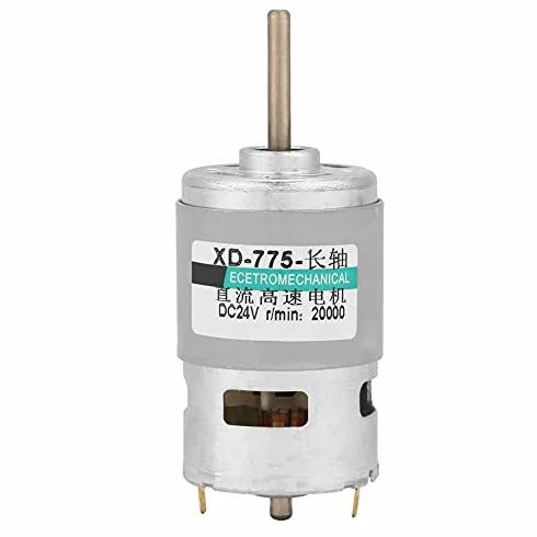 Motore DC 775 80W 20000RPM 12V/24V Universale con Cuscinetti a Sfera Doppi