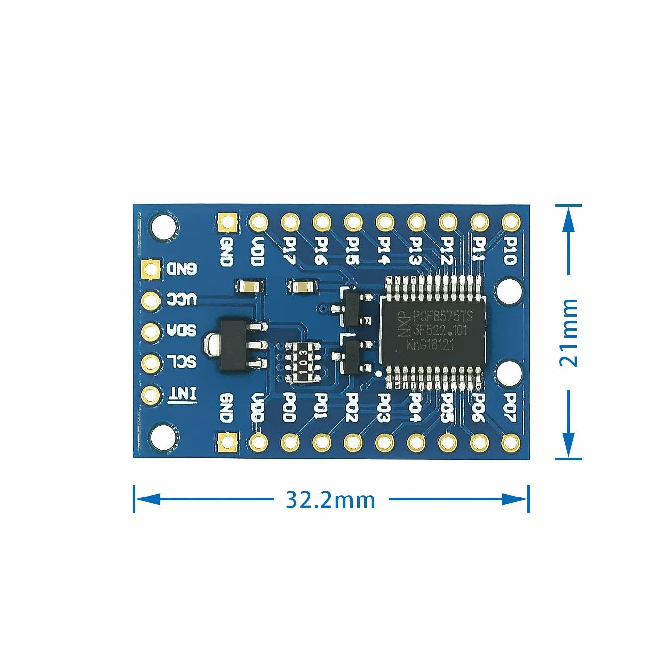 5 pezzi Modulo di espansione IO a 16 bit PCF8575 Scheda di espansione porta I2C a 16IO