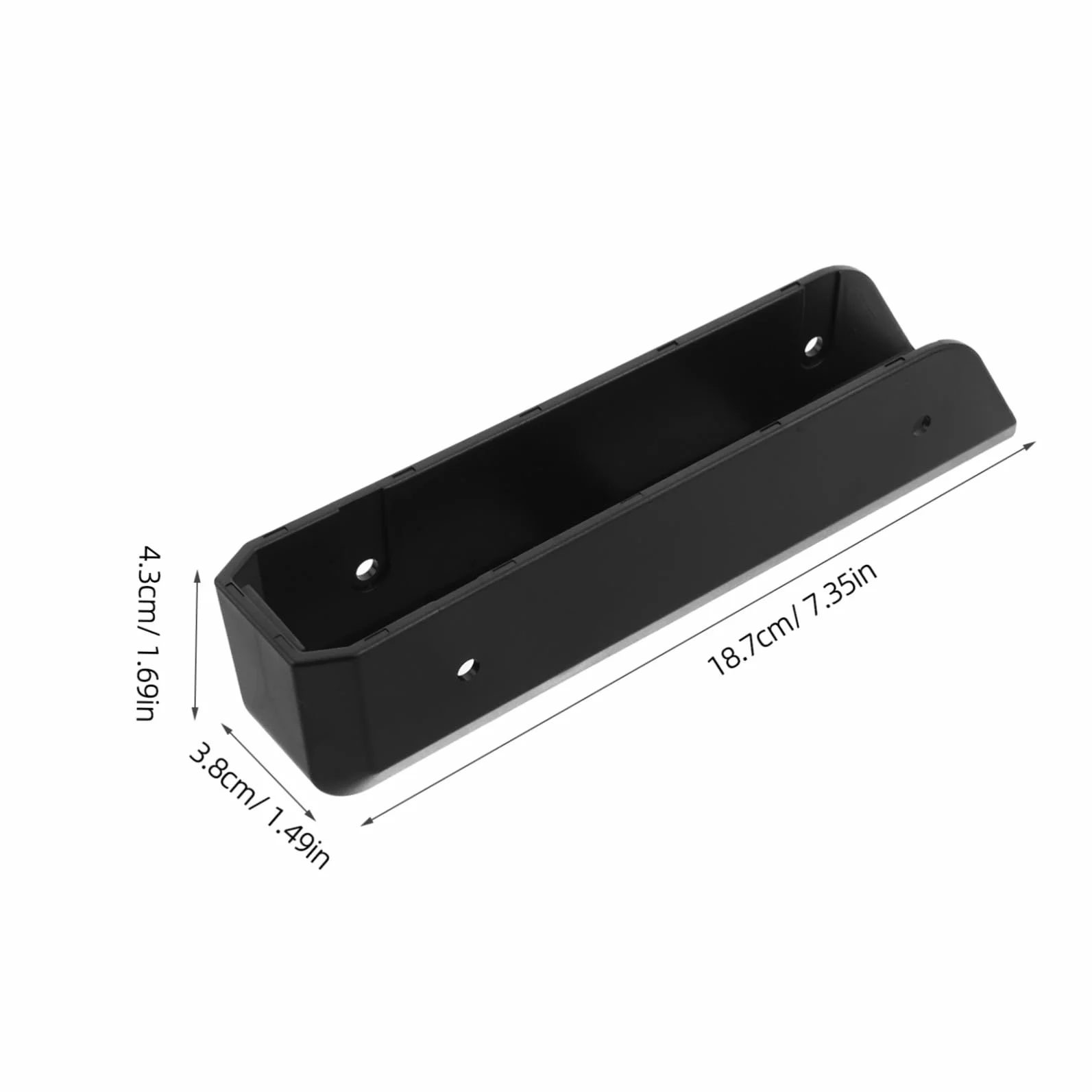 VILLCASE Supporto da Parete Compatto e Stabile in Acrilico Nero per Bilancia Digitale Porta Bilancia per Camera da Letto e Piccoli Appartamenti