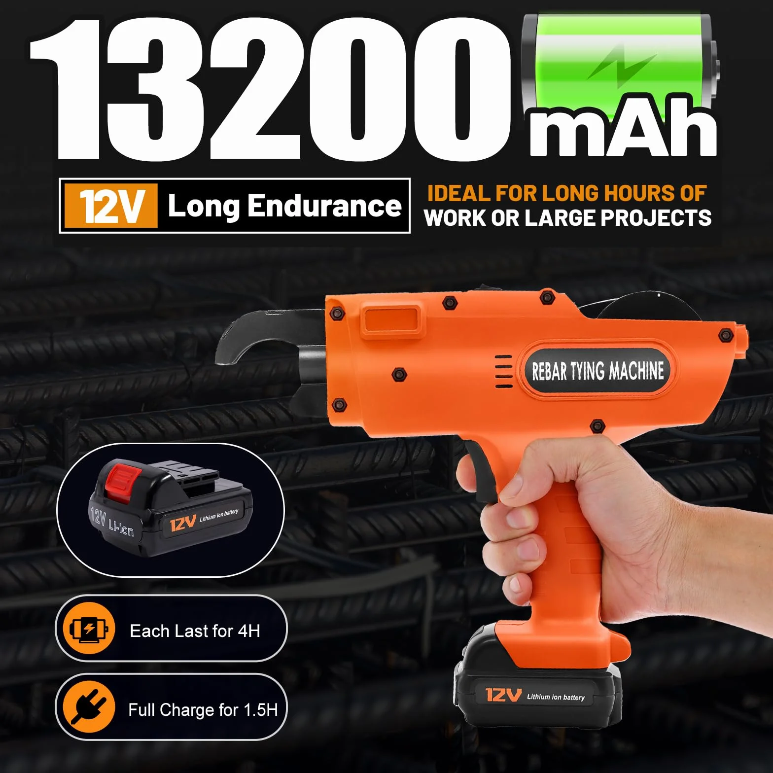 Macchina Automatica Per Legatura Di Fili Di Ferro Rebar Legatrice Per Fili Di Acciaio Con Batteria Utensile Manuale Automatico Per Legare Barre Di Armatura Macchina Per Il Fascicolo Di Barre Di