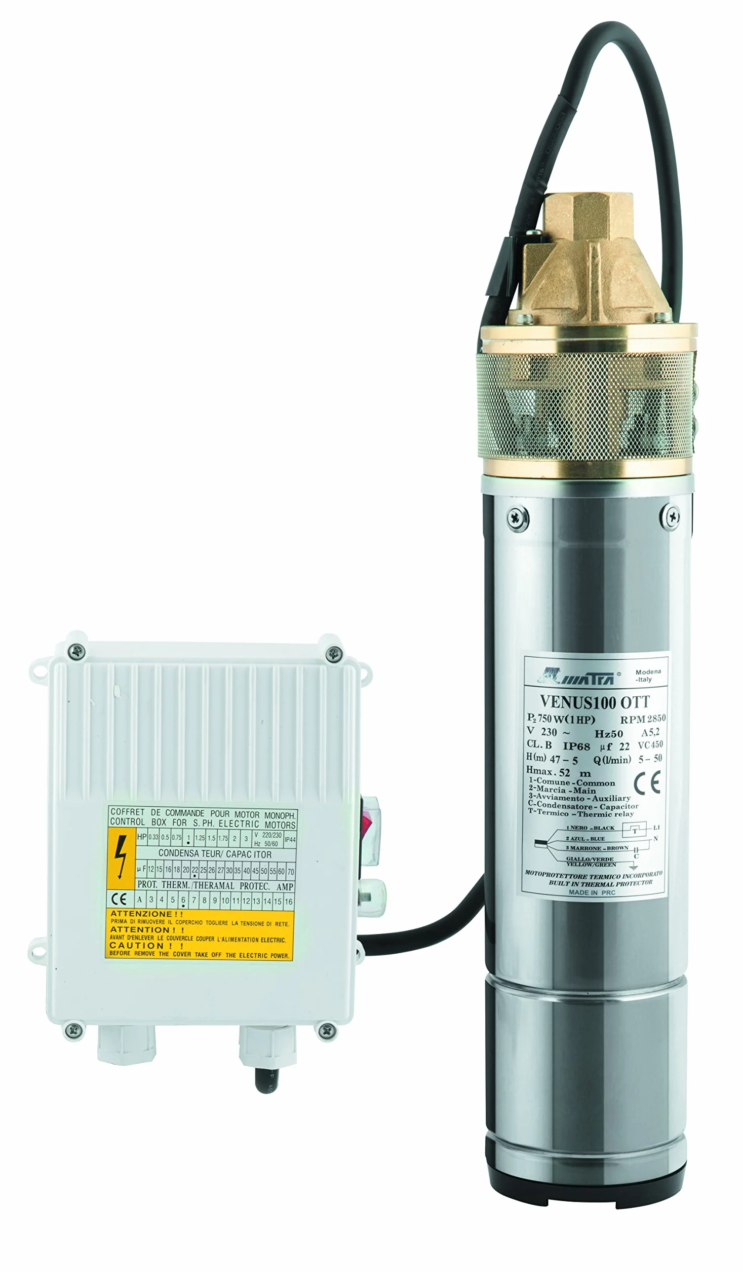 Matra HOMEGARDEN Elettropompa sommersa per Pozzi HP 1