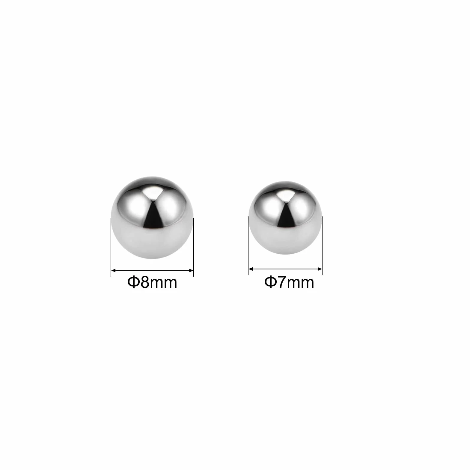 Cuscinetto Sfere 304 Acciaio Inossidabile G100 7mm 8mm 200pz Precisione