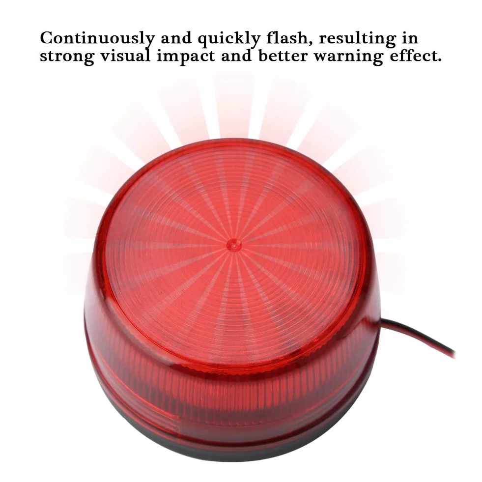 Emergenza Led Lampeggiante Strobe Warning Light Lamp Beacon Luce Lampeggiante Rossa Lampada Lampeggiante a LED Spia di Avvertimento del Segnale Stroboscopico di Allarme di