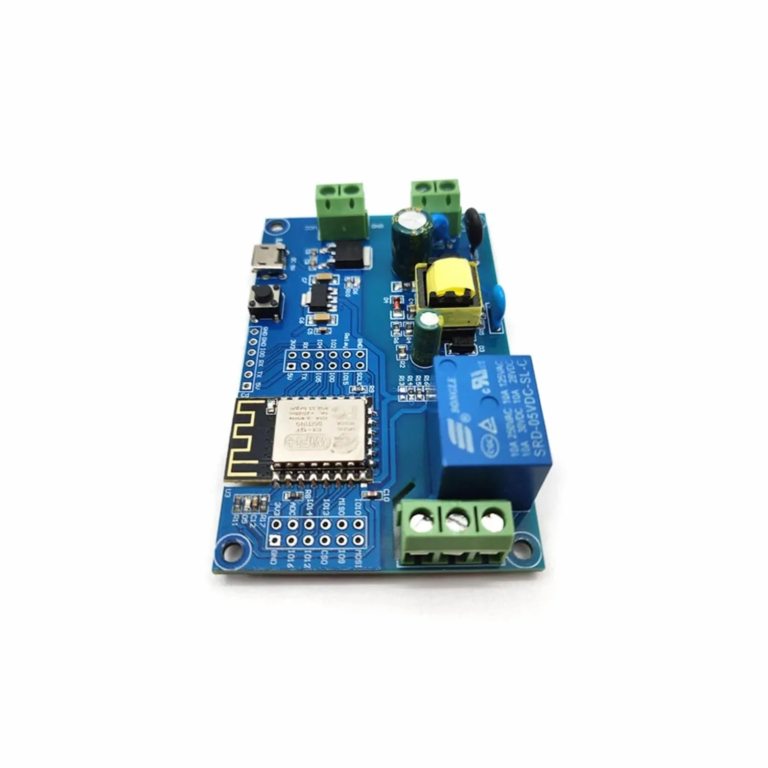 Modulo relè PLC Modulo relè ESP8266 WF ESP-12F Scheda di sviluppo alimentazione AC90-250V/DC7-12V/USB5V