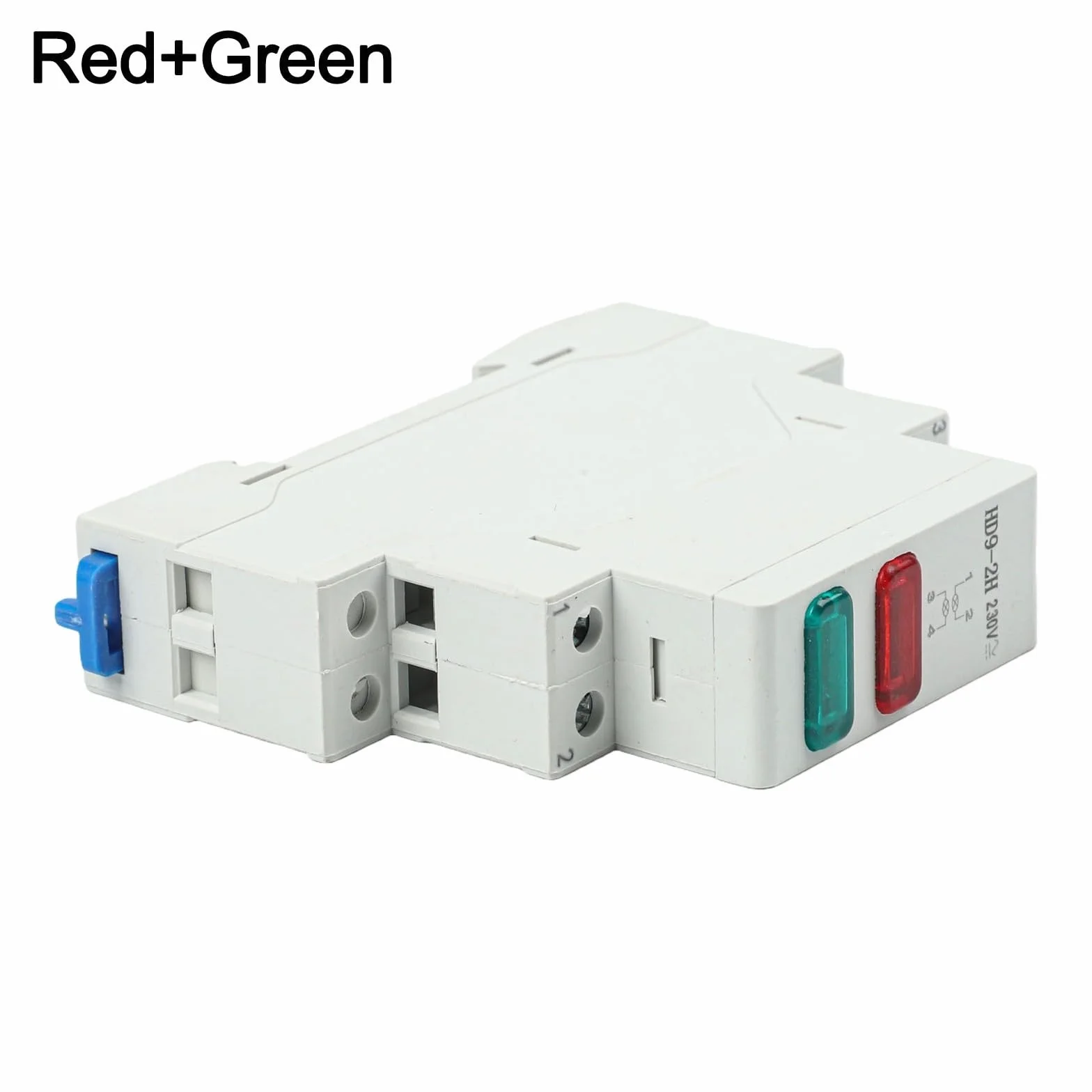 Luce di segnale LED DIN 230 V, spia in plastica ignifuga per armadi elettrici, indicatore luminoso rosso + verde