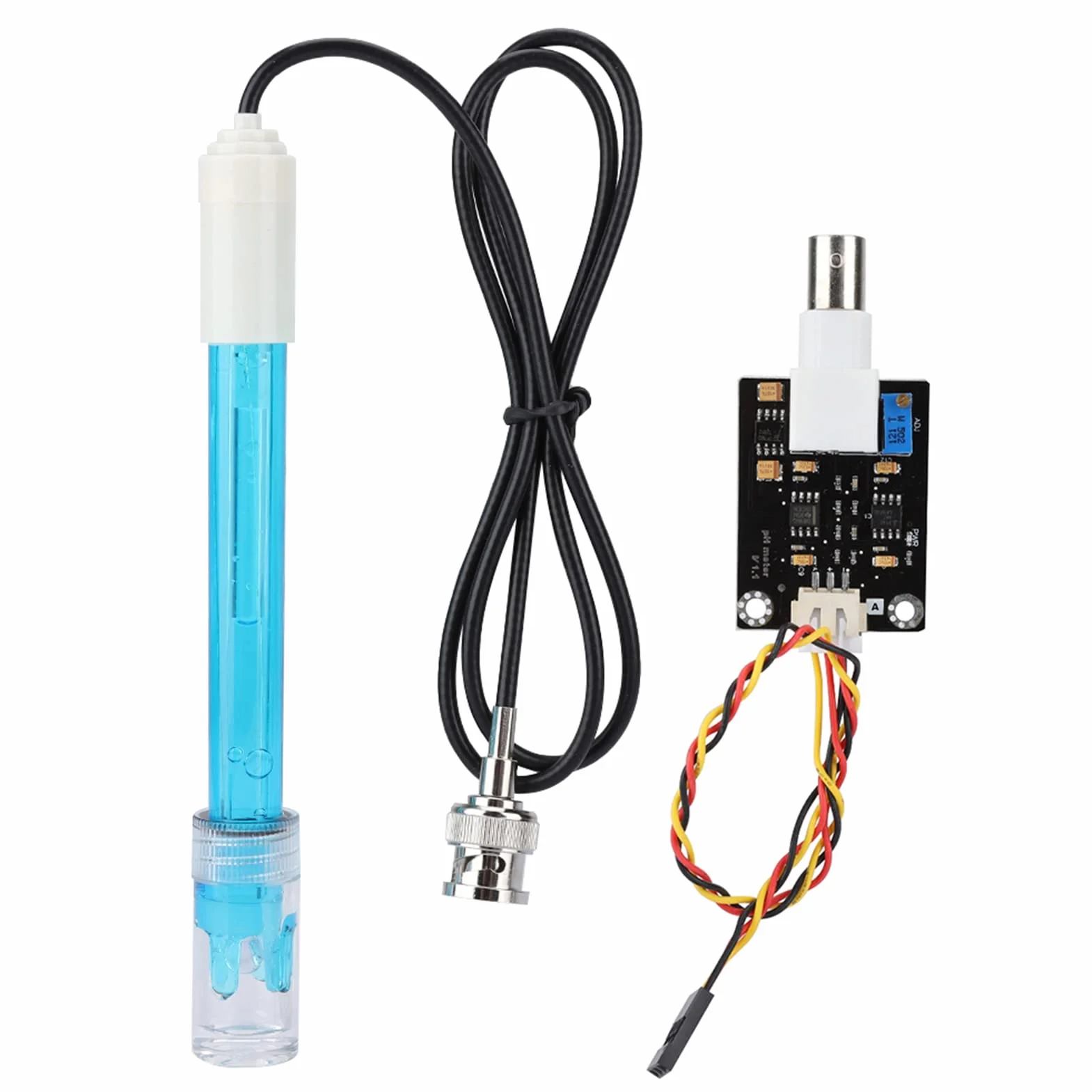Modulo Sensore e Sonda Yctze PH | Arricchito con Elettrodo Composito e Codici di Test | Ideale per, Piscine e Dintorni | Kit Analogico