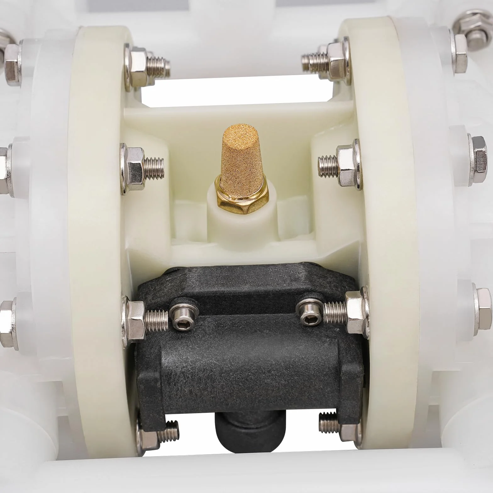 Pompa a membrana ad aria compressa a doppia membrana, funzionamento ad aria, 100 PSI 1/2 pollici, per liquidi corrosivi generali, acido-base, solventi, toluene, prodotti farmaceutici, alimenti,