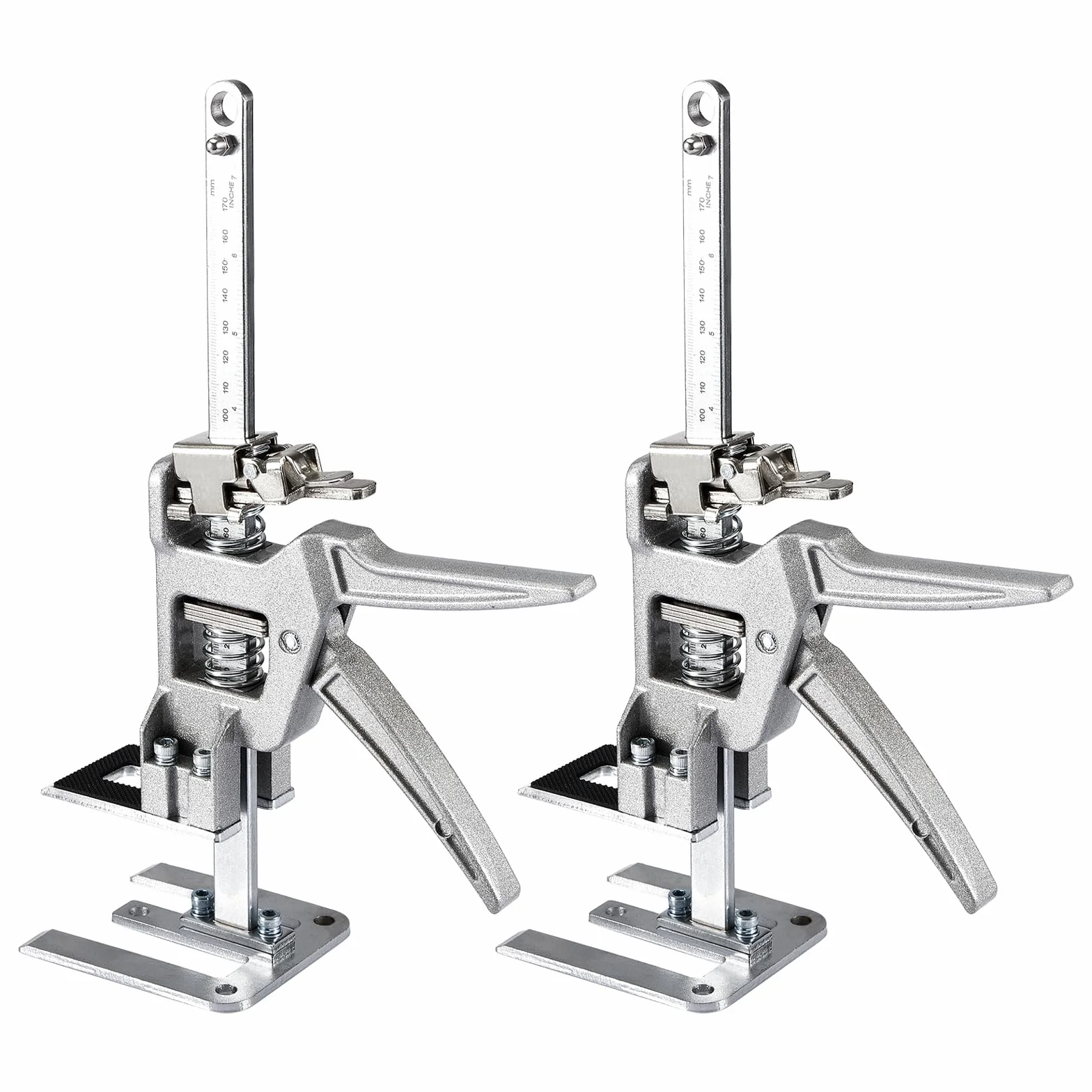2Pcs Sollevatore Mobili, Alzalastre per Cartongesso con Scala di Precisione, Solleva per Mobili Pesanti, Sollevatore Porte, Sollevatore Piastrelle, Capacità di Carico 400KG