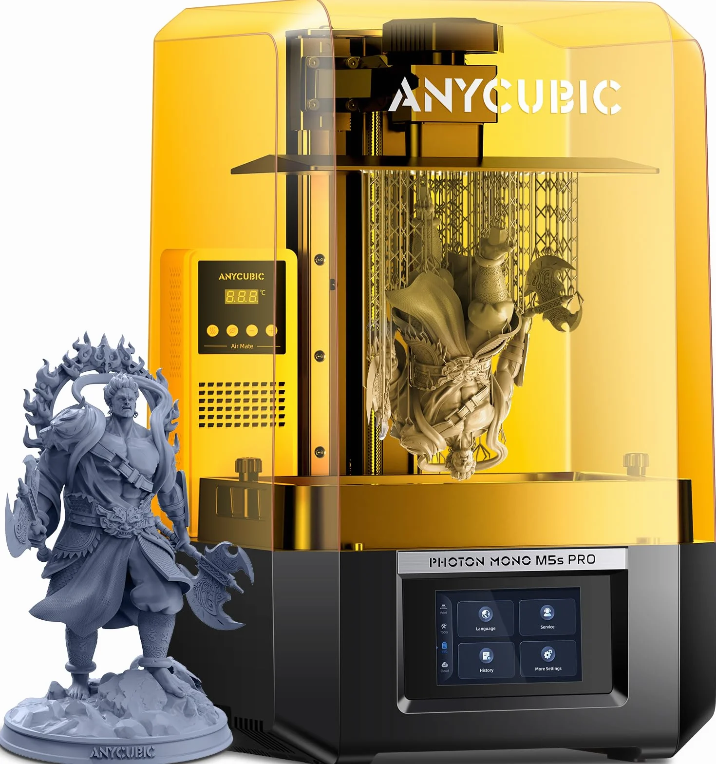 Anycubic Stampante 3D Resina Photon Mono M5s Pro 14K con Livellamento Automatico, Velocità 3 Volte Superiore, Mini Riscaldatore e Purificatoree e Altro Ancora, Per i Giocatori 3D Dalle Mille Esigenze