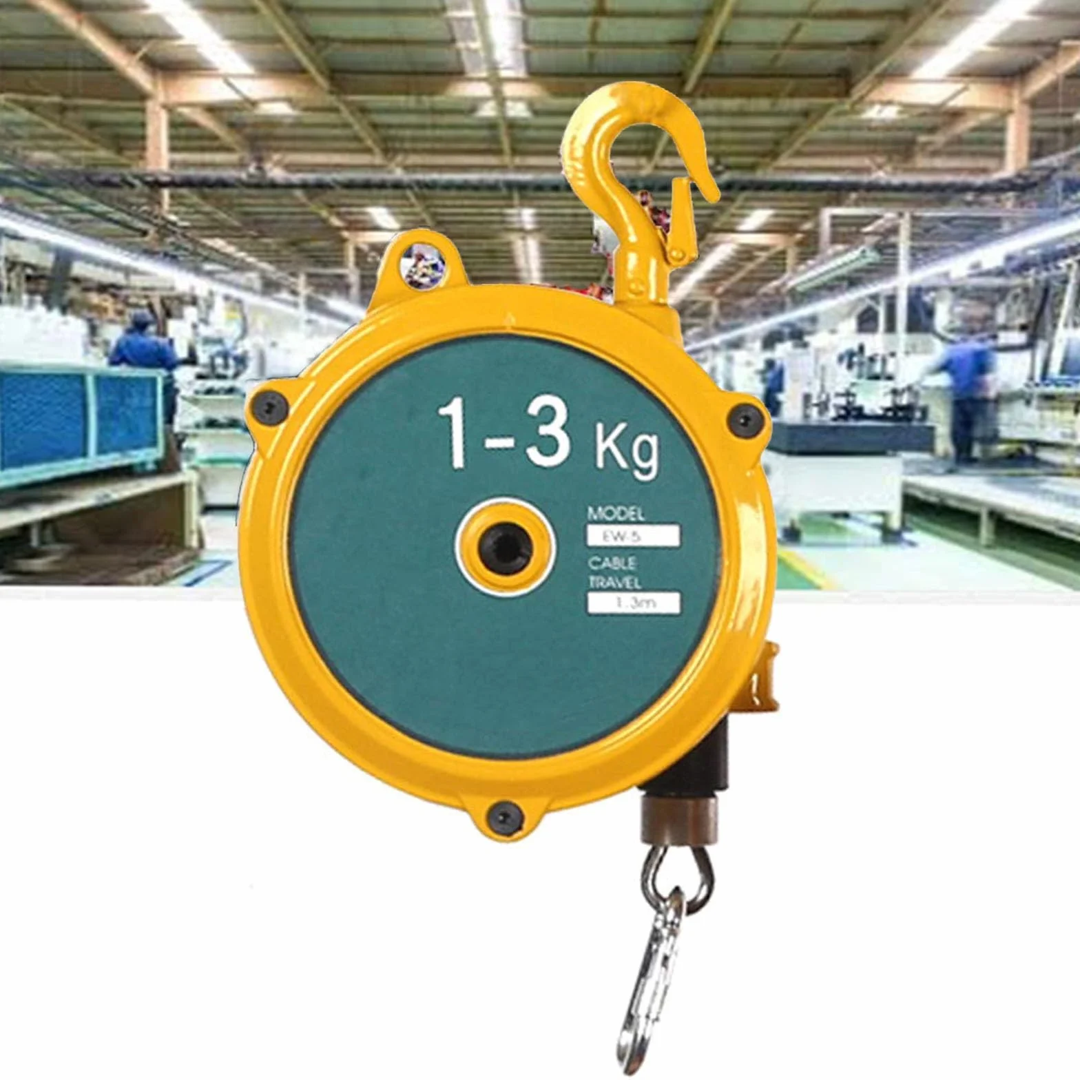 Bilanciatore a Molla Porta-Utensile 1–3kg/3–5kg Regolabile con Funzione di Blocco Automatico for Officine e Fabbriche Riduce la Fatica Aumenta l'Efficienza(3-5kg)