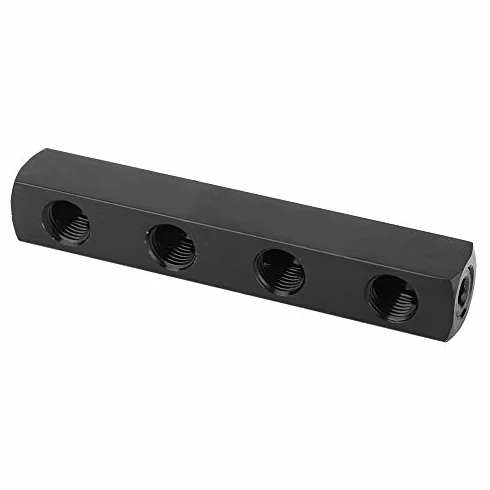 Separatore Collettore Aria Pneumatica 3 Vie 4 Vie Blocco Alluminio Connessione Rapida BSPP 1/4 Pollice
