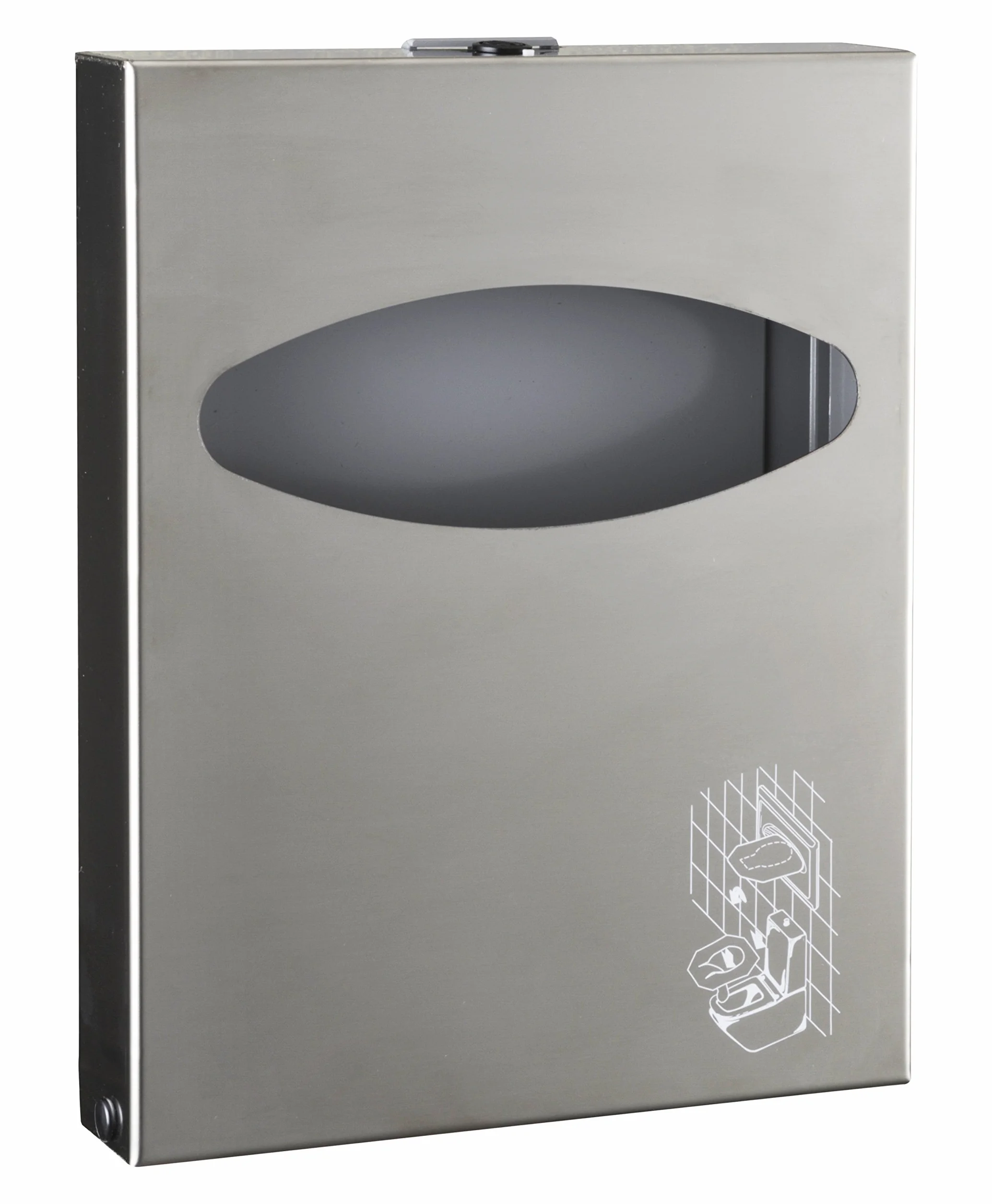 Mar Plast Dispenser DISTRIBUTORE per Carta COPRIWATER Mini in Acciaio (Inox Satinato)