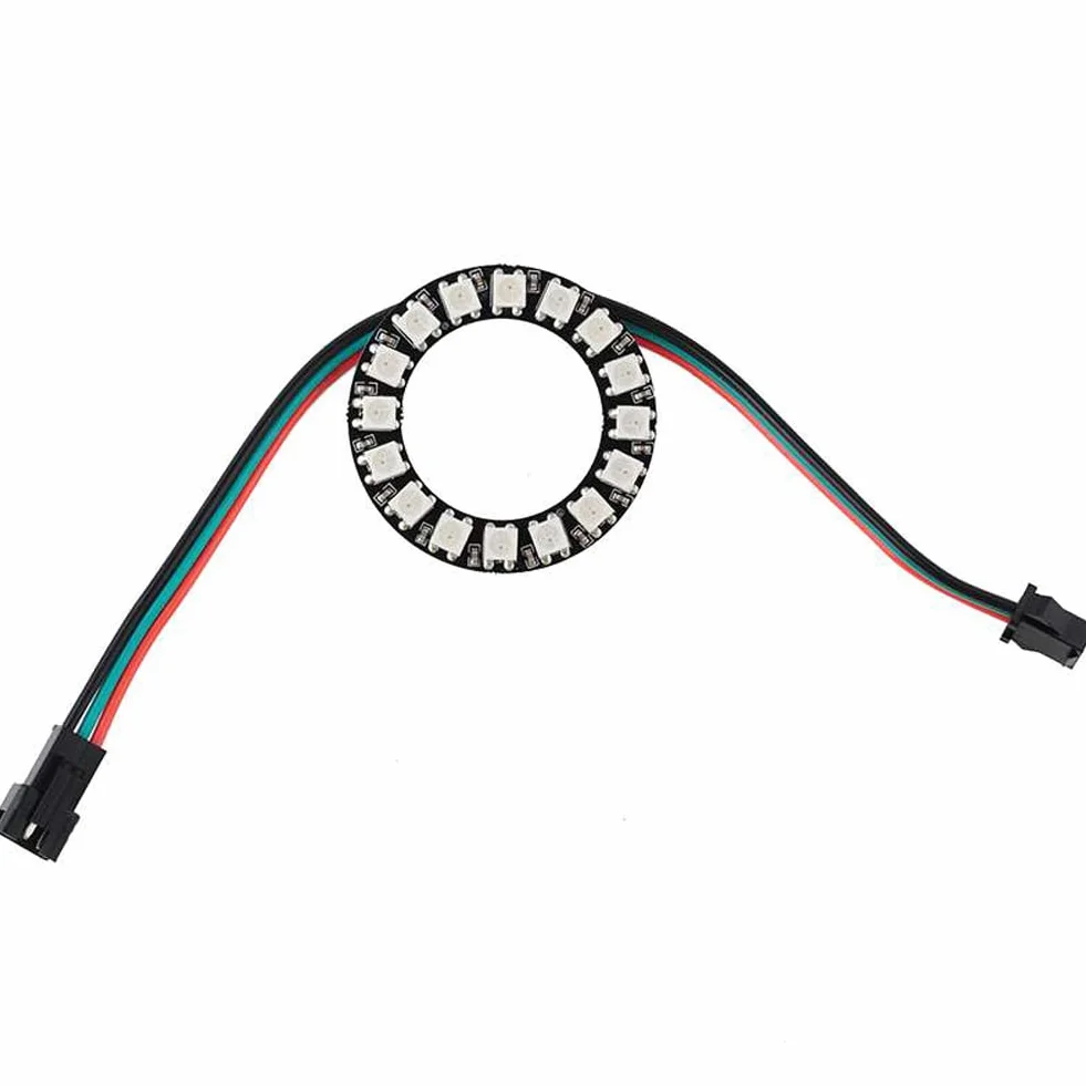 Lot de 16 anelli LED RGB 16 x WS2812 5050 a colori con driver integrati a 16 bit per Arduino Raspberry Pi ESP8266 Nodemcu DC5V