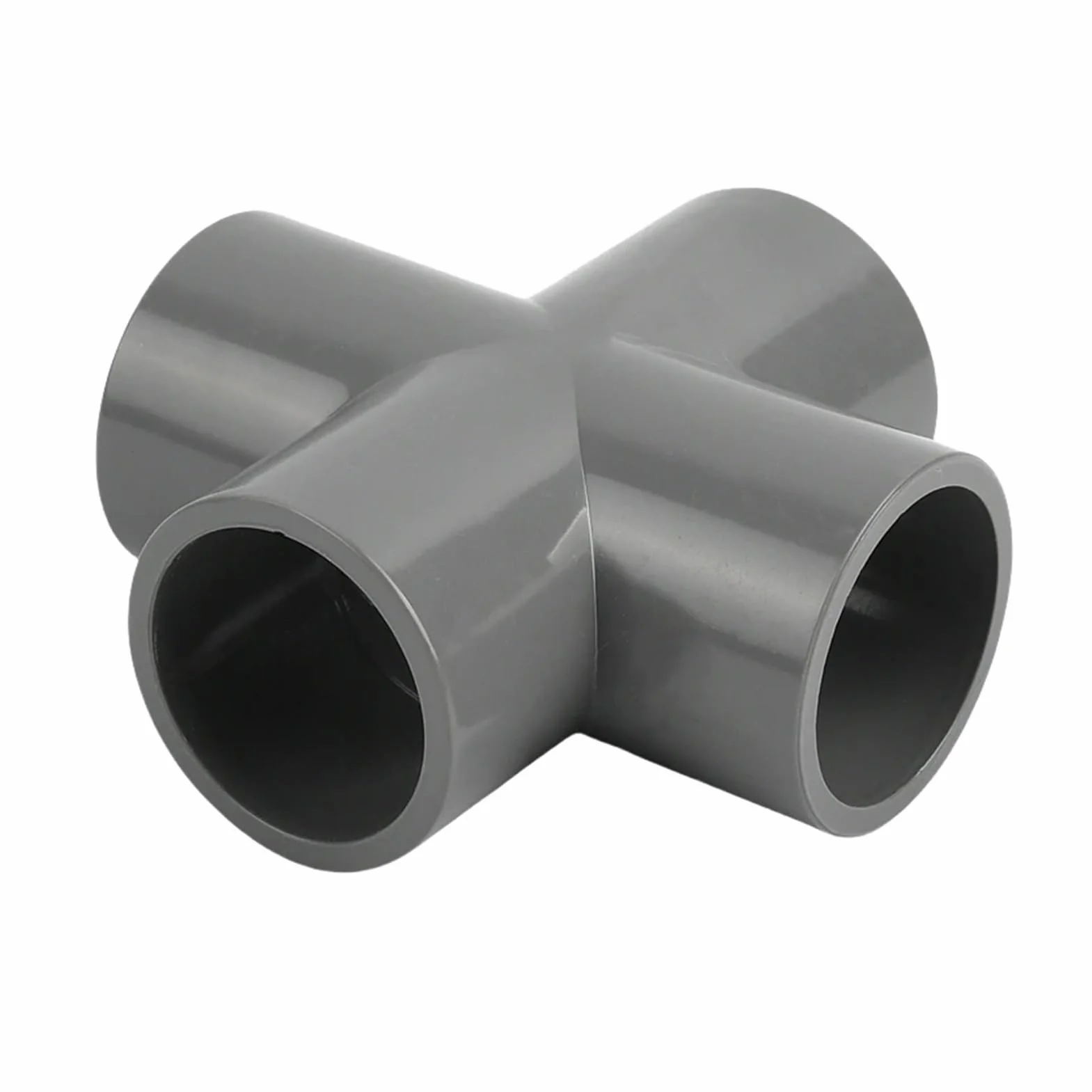 1/5 pezzi ID 20/25/32/40/50 mm connettori a croce a 4 vie for irrigazione da giardino, adattatore industriale for tubi dell'acqua, parti for acquari, giunto for tubi(I.D 50mm,5 pieces)