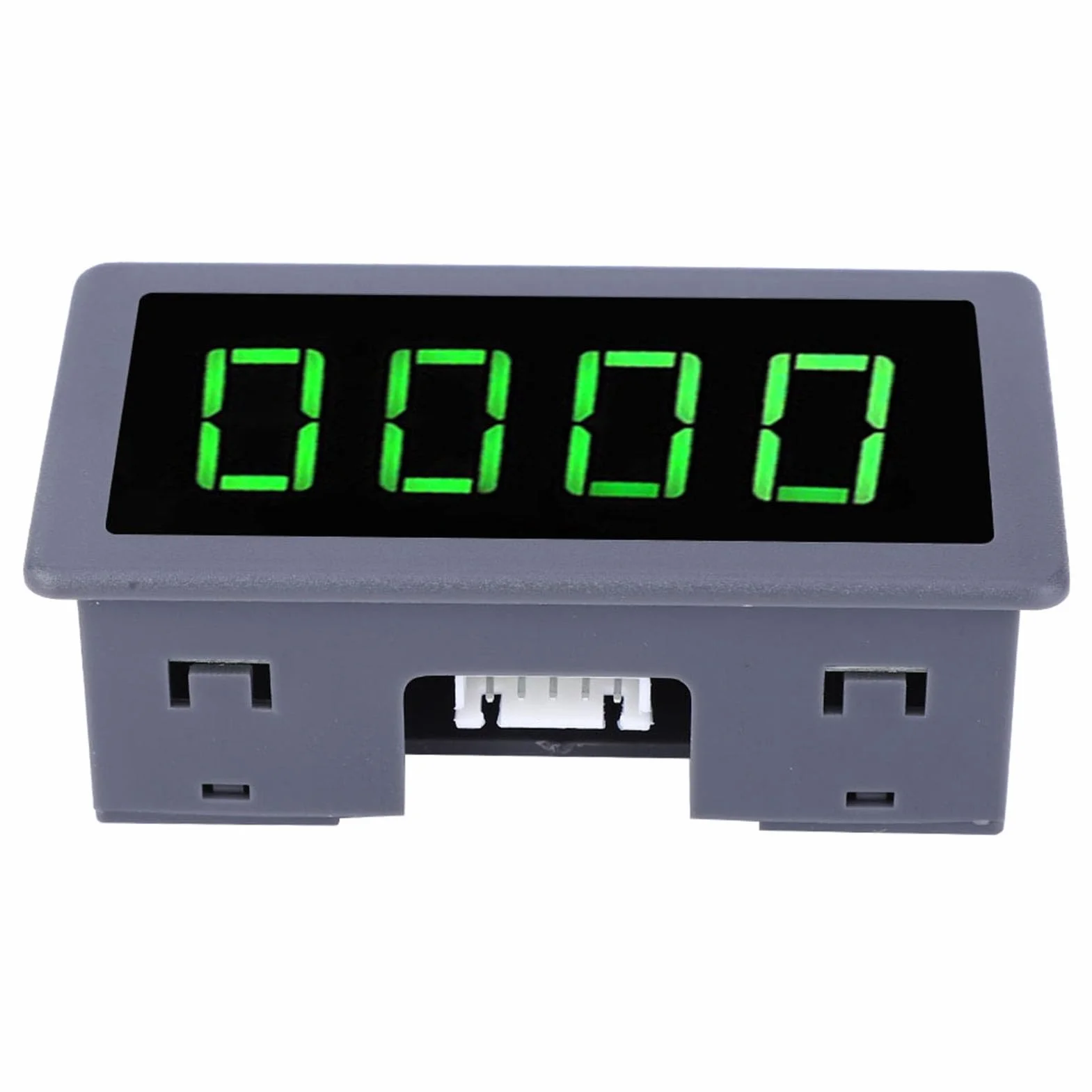 Contagiri Motore Digitale LED Verde 4 Cifre 10-9999 RPM Sensore Hall Magnete Rotondo Display 0,56 Pollici 8-24V Dimensioni 79x26x43mm