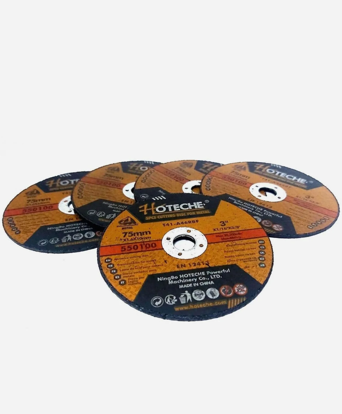 Topolenashop 5 Dischi da Taglio 75 mm per Ferro Metallo Acciaio – Ultra Sottili 1/16''x3/8'', Max 20.300 RPM, Dischi per Smerigliatrice Angolare Materiali Ferrosi | 550100