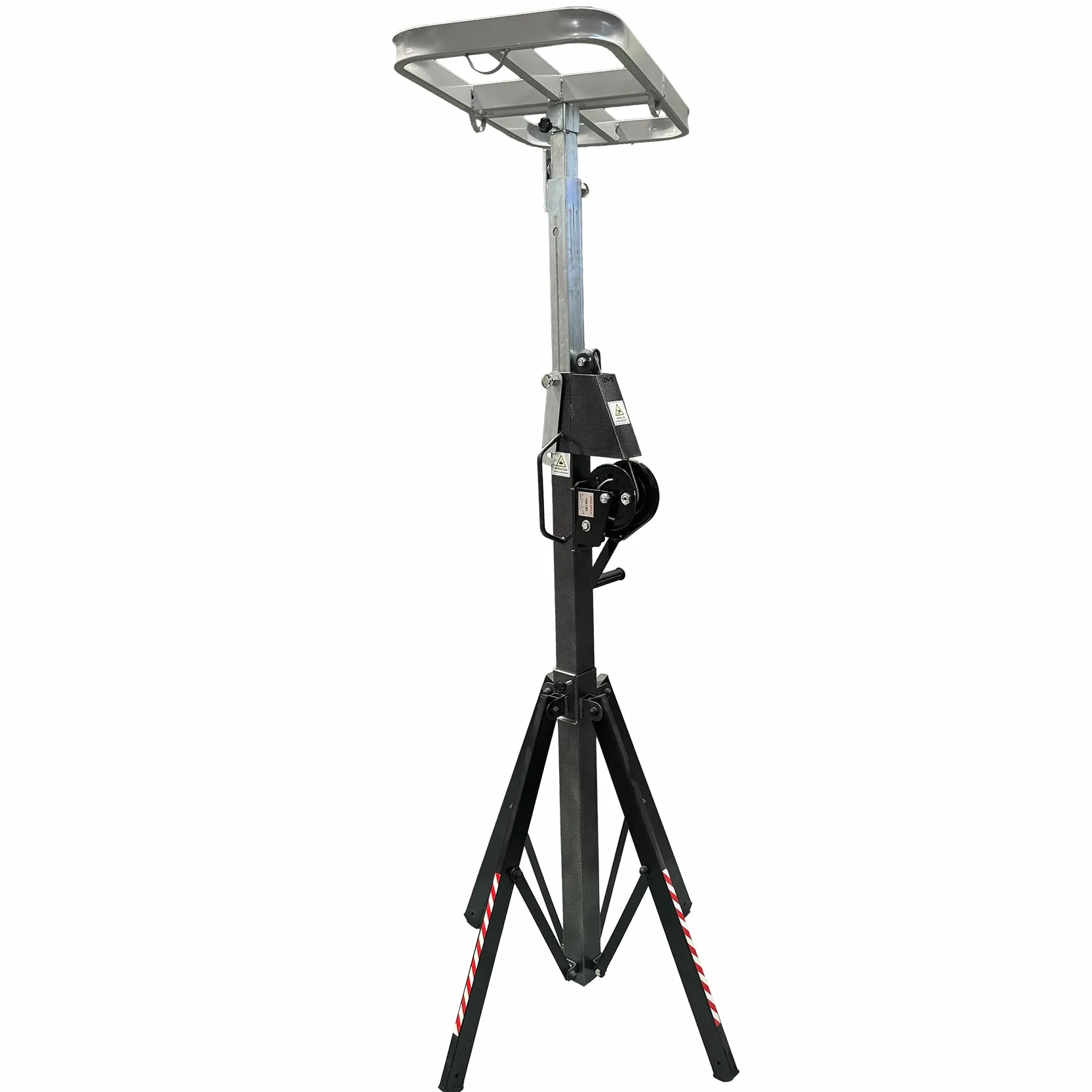 3S SuperSamaStore Elevatore Sollevatore per Installare Unità Esterne di Condizionatori e Moto Condensanti, Cavalletto Telescopico per Sollevare Climatizzatori, Portata Max 130kg, Altezza Max 3.65m