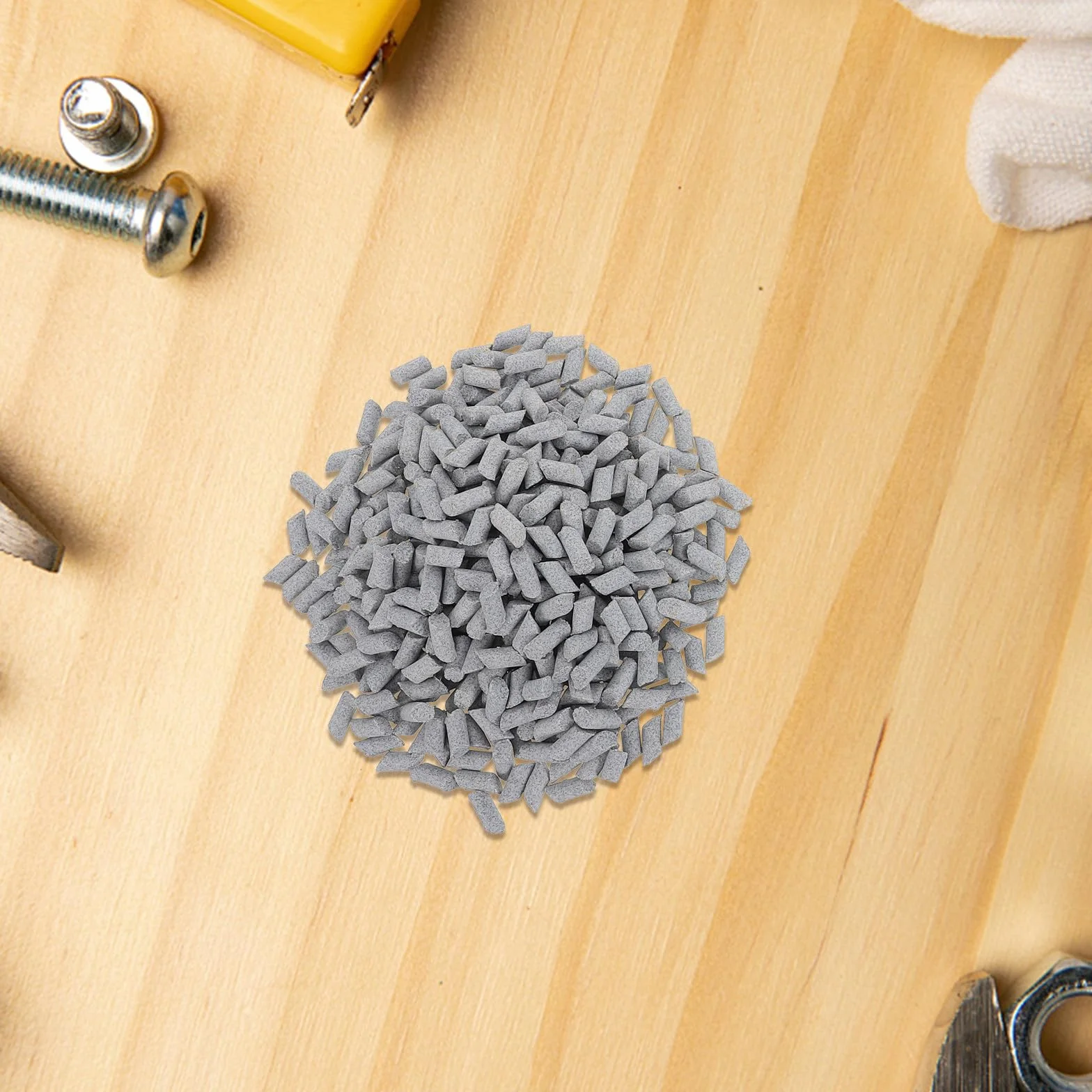 Zerodeko 2 sacchetti di abrasivo per lucidatura di pietre - Graniglia per lucidatura a burattatura - Materiale di riempimento per burattatura ceramica - Materiale fai-da-te per sbavatura di pietre per