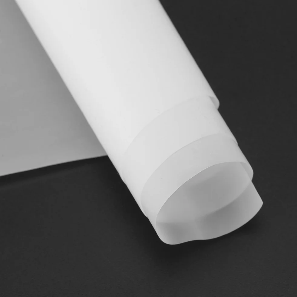 Walfront Teflon Foglio, Rotolo di Film PTFE per Trasferimento Calore, Pellicola PTFE 0.1mm × 300mm × 1000mm