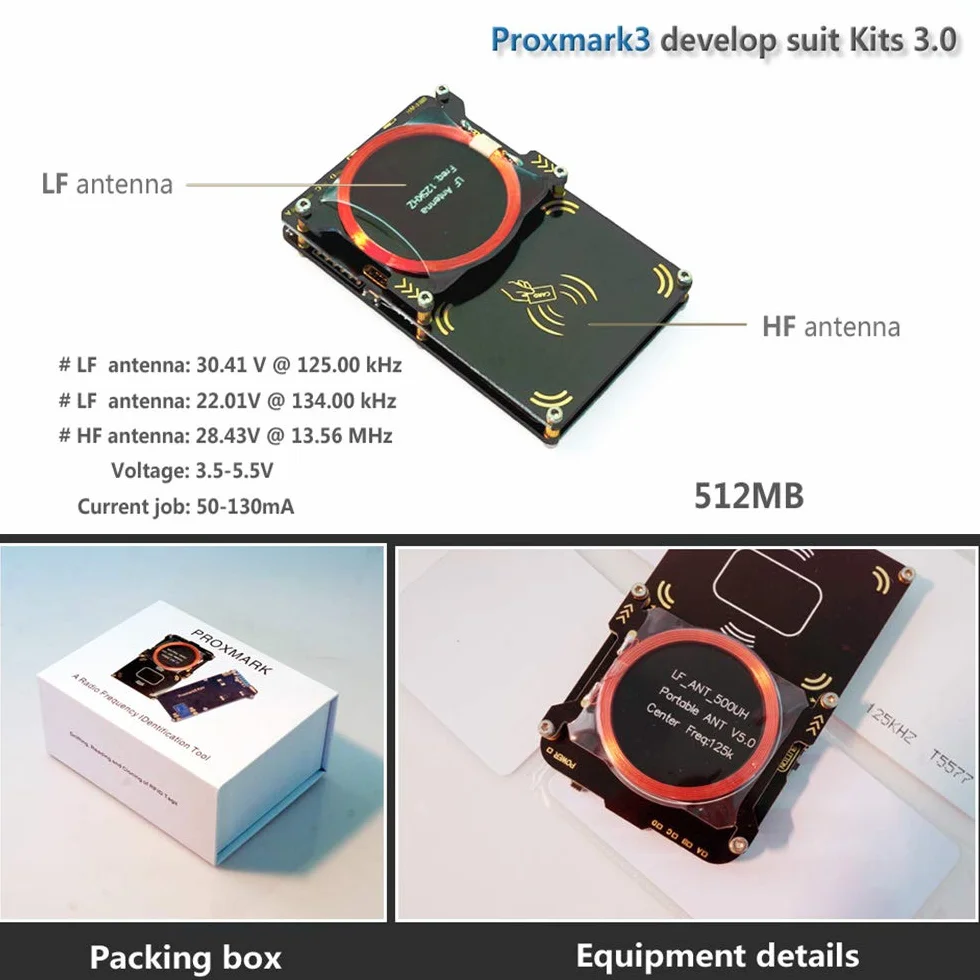 Modulo lettore di schede NFC RFID, suite professionale per sviluppatori con antenna dual-band, codice open source, compatibile con firmware ufficiale, struttura a spina facile