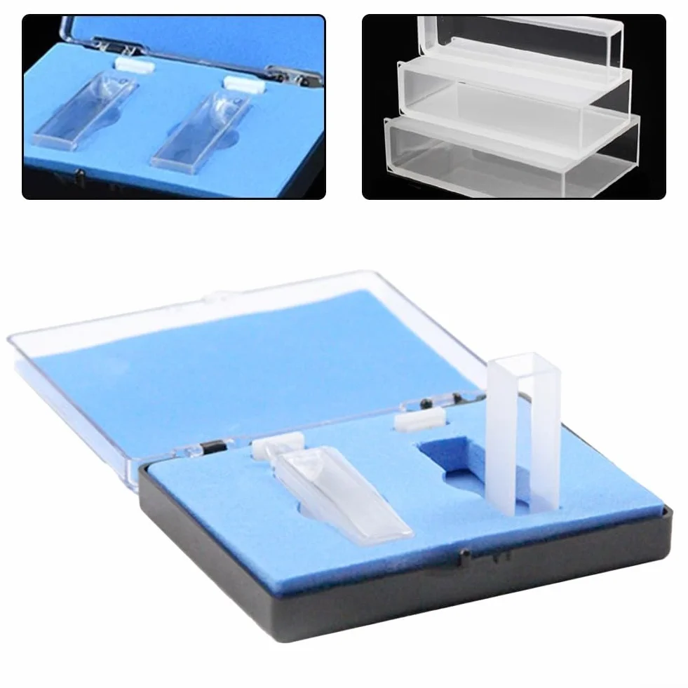 Cuvette al quarzo per spettroscopia infrarossi, 2 pezzi (10 mm)