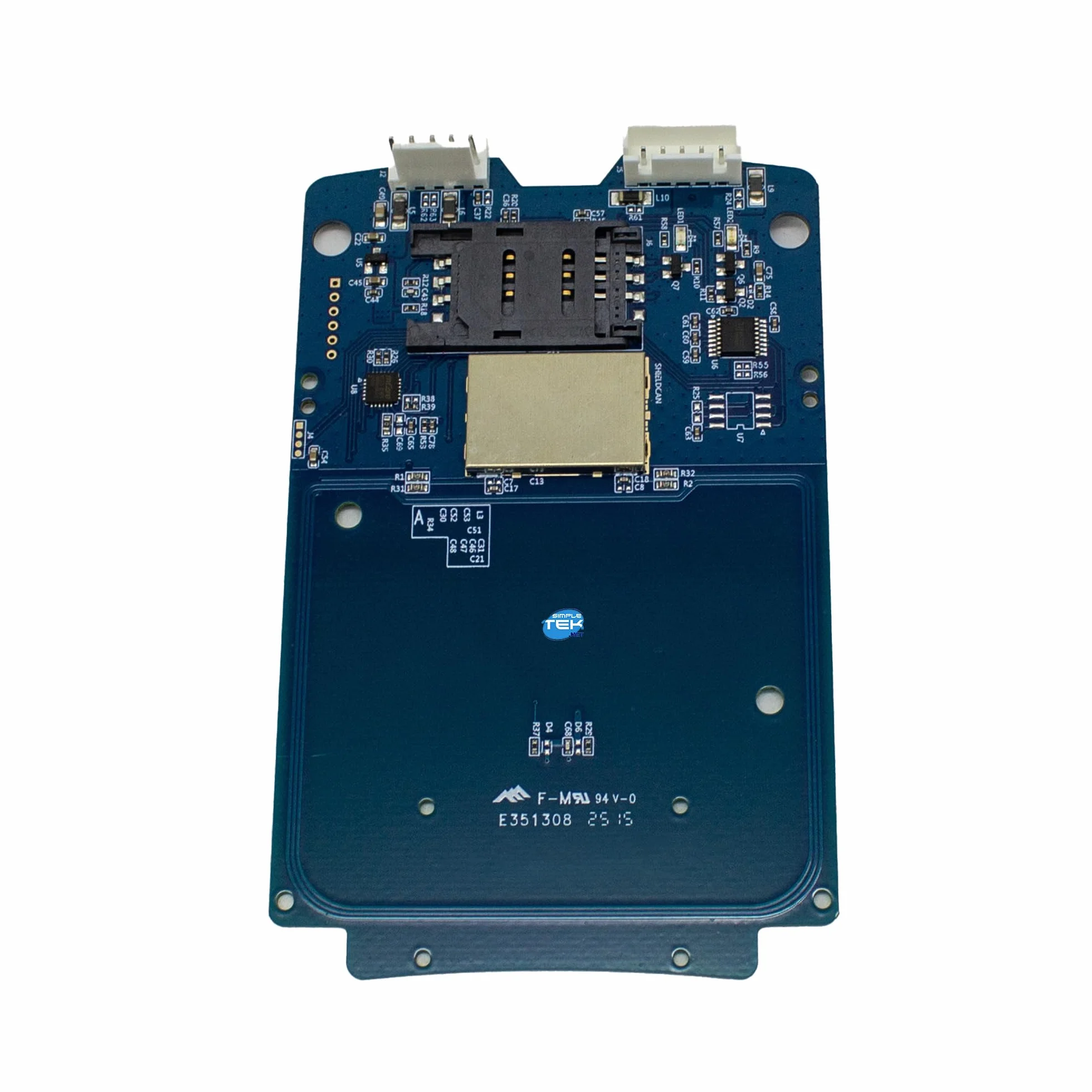 SIMPLETEK – Modulo Lettore Smart Card NFC RFID Contactless Emulazione Card | ISO 14443, Radiofrequenza, FeliCa, ISO 18092 NFC, ISO 15693, R/W, CCID, PC/SC, UBS 2.0, VGA, Connettore JST SH, LED bicolore