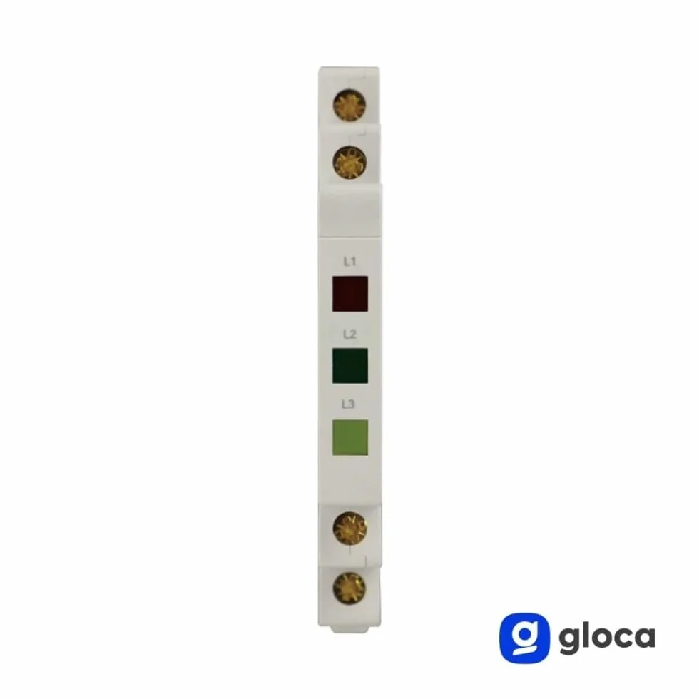 Indicatore Luminoso LED Per Guida DIN Spia Di Segnalazione 3 Fasi