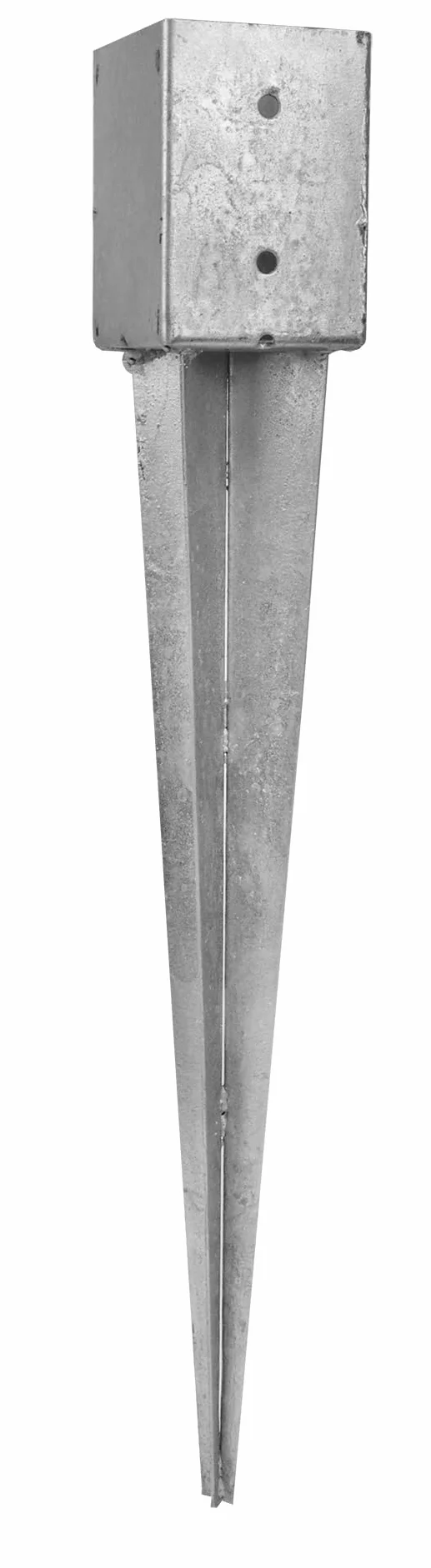 Wovar Portapalo con Cuneo 10 cm - Acciaio Zincato - Supporto per Pali da 10 x 10 cm - al Pezzo