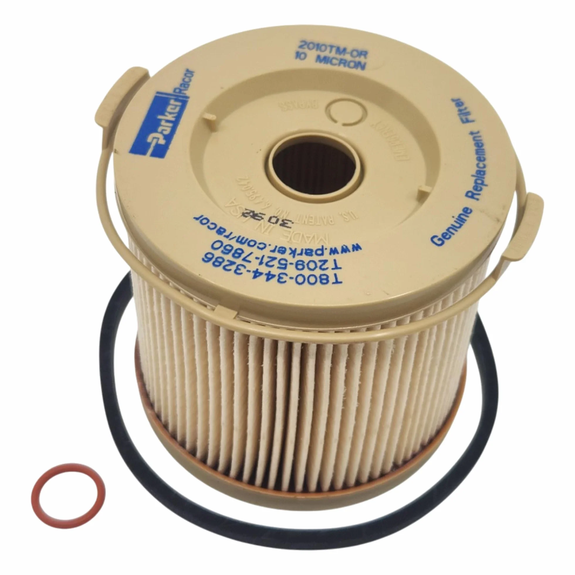 2010TM-OR Filtro Gasolio di Ricambio Originale Serie Turbine 500 | Elemento Filtrante Separatore Acqua Aquabloc 10 Micron (Modello TM) per Motori Diesel, Nautica e Generatori