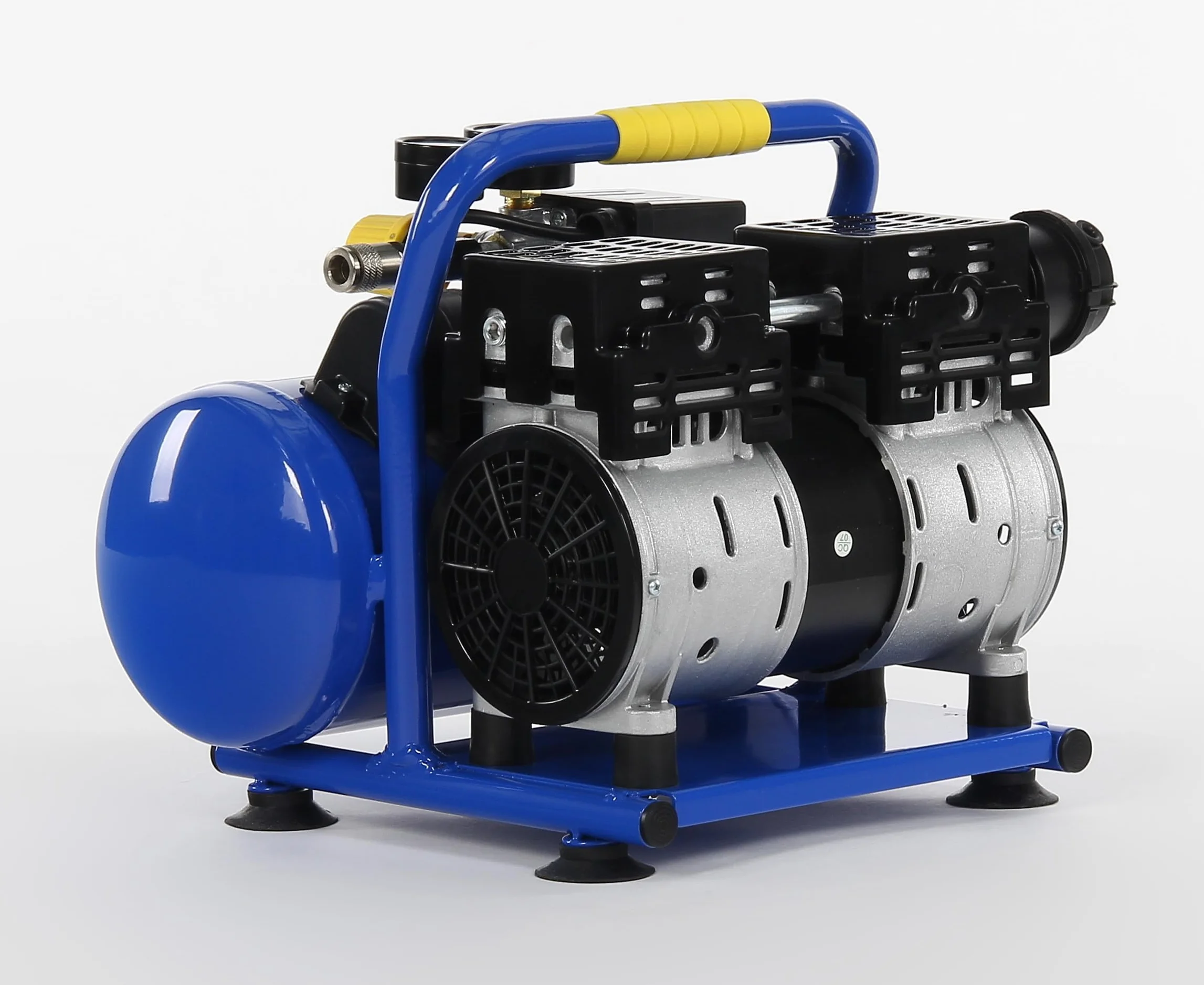 MICHELIN Compressore d'Aria Portatile Silenzioso MX 6/1, Compressore Aria Senza Olio, Pressione Massima 8 Bar, Potenza 1 CV, Serbatoio 6 Litri, Rumorosità 58 dB LpA