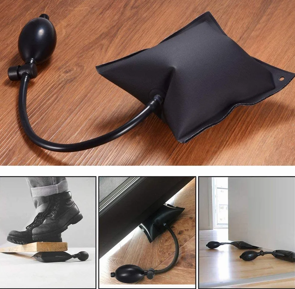 Cuneo di aria Sacchetto di Pompa, Professionale di Livellamento 3 Pacchetto Forte Cuneo di Aria Sacchetto di Kit, auto porta e finestra di installazione (3 PCS Sacchetti di aria)